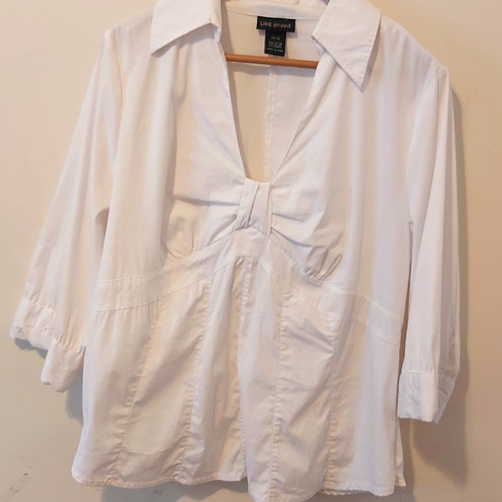 LANE BRYANT | Women's Top White Size 14/16
